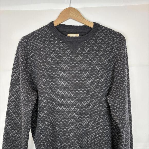 Refectory Wool Blend Grey Sweater Size: M | Academic, Elbow Pads - Picture 3 of 7